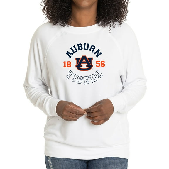 Women's White Auburn Tigers Rylee Raglan Tri-Blend Long Sleeve T-Shirt
