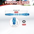 thumbnail image 2 of Aluminum Dart Shafts, Medium 2BA Thread Dart Stems Replacement Accessories with Rubber Rings for Steel Tip Blue, 2 of 5