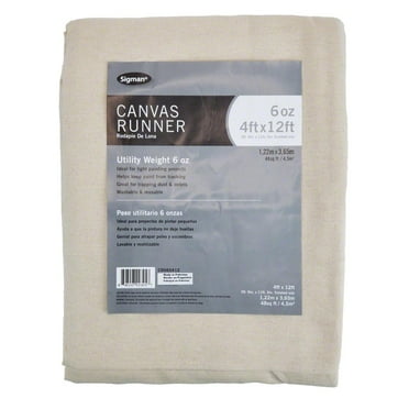 Sigman 4' x 12' 6 oz Canvas Drop Cloth
