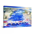 thumbnail image 1 of Startonight Canvas Wall Art Abstract - Bridge over the Danube in Budapest Painting - Artwork Print for Bedroom 24" x 36"&nbsp;, 1 of 6