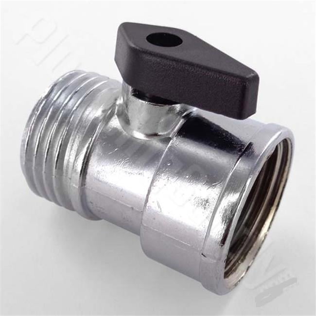 0.5 in. Shut Off Garden Hose Valve - Black - Walmart.com - Walmart.com