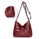 thumbnail image 3 of Bolso bandolera Cruzado para mujer Sunnimix Tote multibolsillos rojo 25x11x20cm, 3 of 8