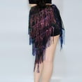 thumbnail image 3 of MELDVDIB Womens Sequined Skirts Elastic Waisted Fringe Skirts Summer Elegant Flared Fashion Casual Light Weight Mini Skirts, 3 of 5