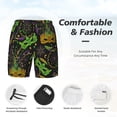 thumbnail image 3 of Fuzoiu Carnival Mardi Gras3 Print Men's Swim Shorts,Quick-Dry Double-Layer Swim Trunks,Board Trunks,Beach Shorts Swimwear Bathing Suits-XX-Large, 3 of 6
