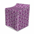 thumbnail image 1 of Purple Washer Cover, Floral Composition Damask Inspired Illustration of Nature Victorian, Decorative Accent for Laundromats, 29" x 28" x 40", Purple Lilac Dark Purple, by Ambesonne, 1 of 3