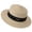 Gray15, variant on Derby Hats for Women Classic Flat Crown Fine Hand Woven Straw Sun Hat, Six Band Options: Metal Bar Buckle, Pearl Floral Ornament, Ruched Chiffon Wrap Derby Hat