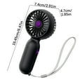 thumbnail image 3 of Boovnll Portable Fan, Adjustable High Speed USB Rechargeable Fans Lightweight Compact Handheld Fan for Outdoor, Travel, Camping, Vacation, Summer Gift, Mini Fan - Fan, 3 of 6