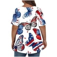 thumbnail image 5 of VerPetridure Patriotic Shirts for Women American Flag Shirt 4th of July Short Sleeve Crew Neck Graphic Tee USA Star Stripes Tops, 5 of 5