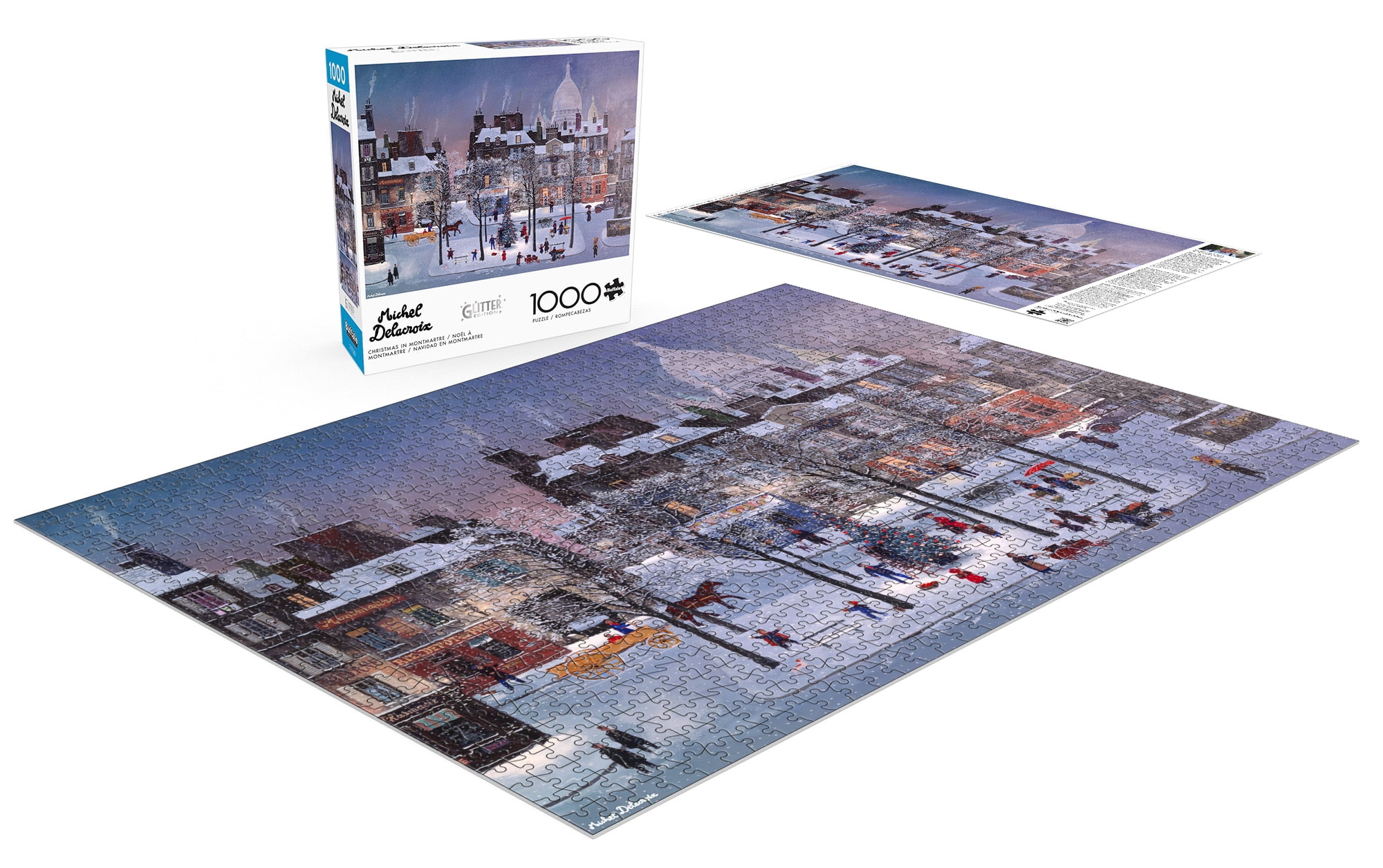 Buffalo Games 1000-Piece Christmas in Monmartre Interlocking Jigsaw Puzzle for Adults Ages 14+
