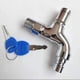 thumbnail image 2 of Lavado del grifo de la lavadora con llave, grifo antirrobo con cerradura, grifo portátil con llave, apto para jardín, baño o lavadora Feliz Sencillez, 2 of 5