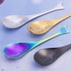 thumbnail image 1 of Cuchara para helado de postre, 4 unids/set, cuchara de café de ballena de acero inoxidable, cuchara de té, calidad superior, 1 of 7
