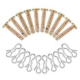 thumbnail image 6 of Snow Blower Shear Pins and Cotter Pins Replacement Set for Troy-Bilt – Fits OEM 738-04124A and 714-04040, Heavy Duty Steel, 1/10/20 Pack for Winter Snow Removal, 6 of 9