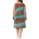 thumbnail image 3 of Vestidos de verano sin mangas de tie dye de talla grande Agnes Orinda para mujeres, vestido casual suelto tipo camiseta de playa 1X azul marrón, 3 of 6