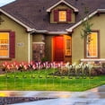 thumbnail image 2 of Labymos 4PCS Solar Flowers Lights Outdoor 4 Lily Flowers Decorative Stakes Lights RGB Color LED, 2 of 8
