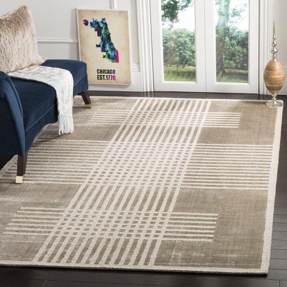 SAFAVIEH Mirage Spencer Geometric Area Rug, Brown, 8' x 10'