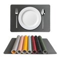thumbnail image 2 of Insulation Pad Anti-scalding Anti-slip Faux Leather Nordic Style Dining Table Place Mat Home Decor Daily Use, 2 of 8