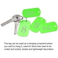 thumbnail image 5 of Aluminum Metal Key Tag, 1-35 Number Tag, ID Tag with Ring 2x1.2inch Green Rectangle Blank for Decoration, 35pcs, 5 of 5
