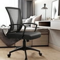 thumbnail image 3 of Lacoo Mid-Back Office Desk Chair Ergonomic Mesh Task Chair with Lumbar Support, Black, 3 of 7