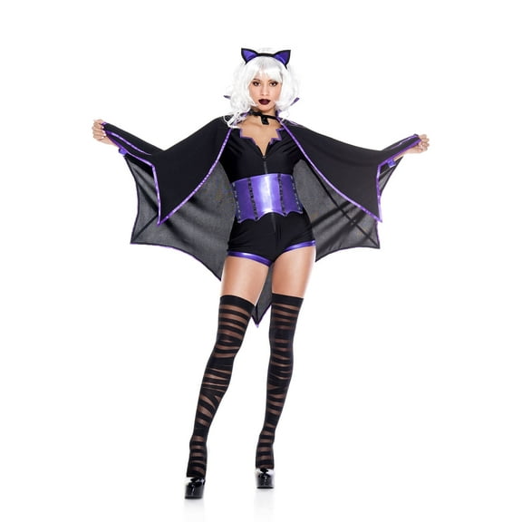 Music Legs Women's Gothic Bat 70921-XS