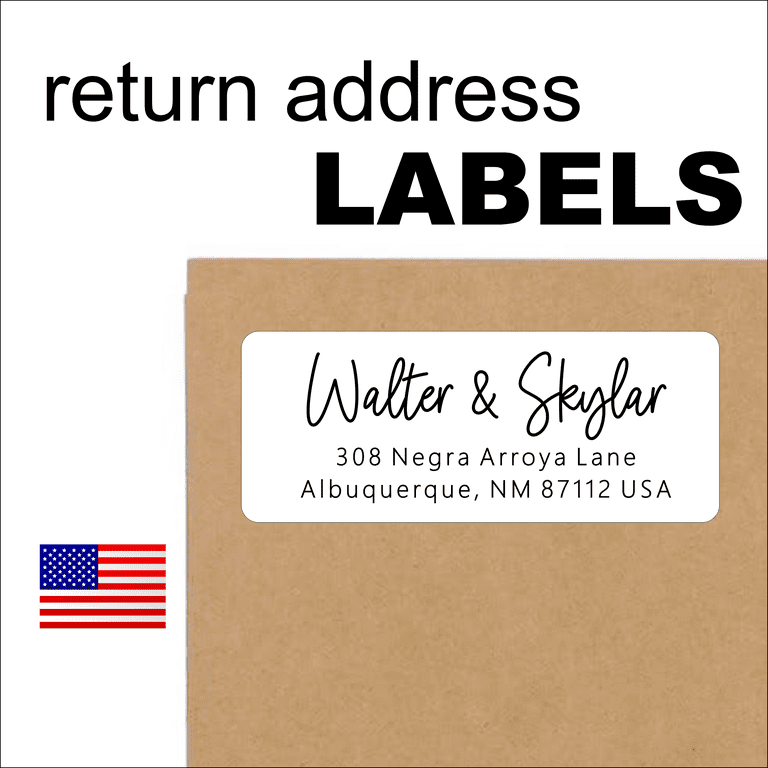 Personalized Mailing Address Labels for Wedding Invitations Custom