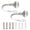 White, variant on Yihuala Elegant Metal Curtain Tie Back Hooks, 2 Pack Wall Holders for Drapery in Bedroom and Living Area