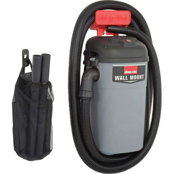 SHOP VAC CORP 3941000 4.0 Peak Hp Wall Mount Vacuum Unit, 5 Gallon