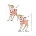 thumbnail image 4 of Regency 5.8"Resin Baby Reindeer With Stripe Scarf Set Of 2, Assortment, 4 of 4