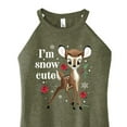 thumbnail image 3 of Disney Bambi - Christmas - I'm Snow Cute - Juniors High Neck Tank Top, 3 of 5