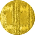thumbnail image 1 of Ahgly Company Indoor Round Oriental Yellow Industrial Area Rugs, 8' Round, 1 of 4