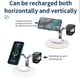 thumbnail image 4 of Cargador inalámbrico, estación de carga inalámbrica magnética 3 en 1 Compatible con Iphone 14/13/12 Pro Max/pro/mini, Apple Watch, Airpods, 4 of 5