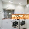 thumbnail image 5 of LEEKI 6.5 inch 12W LED Panel Wall Ceiling Down Light - Round - Cool White 5000K - Non-Dimmable…, 5 of 5