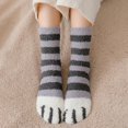 thumbnail image 3 of Xmarks 6 Pairs Winter Cat Claws Cute Thick Warm Sleep Floor Socks,Cat Paw Slipper Socks for Girls,Women, 3 of 9
