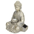 thumbnail image 3 of Buddha Statue, Buddha Statue Yard Light Vivid Flickering Resin  For Home For Patio, 3 of 8