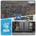 thumbnail image 6 of Storage Cabinet with Wheels & Pegboard, Rolling Garage Cabinet with Locking Doors & Adjustable Shelf, Heavy Duty Steel Cabinet  for Home Office, 6 of 7