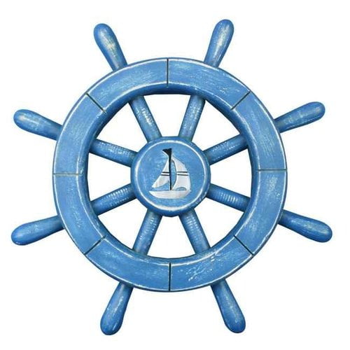 Handcrafted Nautical Decor Ship Wheel Wall D cor
