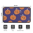 thumbnail image 5 of Cartoon Halloween Pumpkin Non Slip Washable Door Mat Pumpkin Spooky Doormat Friendly for Door Kitchen Bathroom Bedroom Crystal Velvet 30x17 Inches, 5 of 7