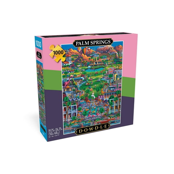 Buffalo Games 1000-Piece Eric Dowdle Palm Springs Interlocking Jigsaw Puzzle for Adults Ages 14