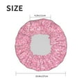 thumbnail image 6 of Balery Glitter Pink Shower Caps, Double Layer Waterproof Shower Cap, Double Layers Reusable Shower Cap With Soft Comfortable For Long Thick Hair Soft Bath Shower Hair Caps, 6 of 9
