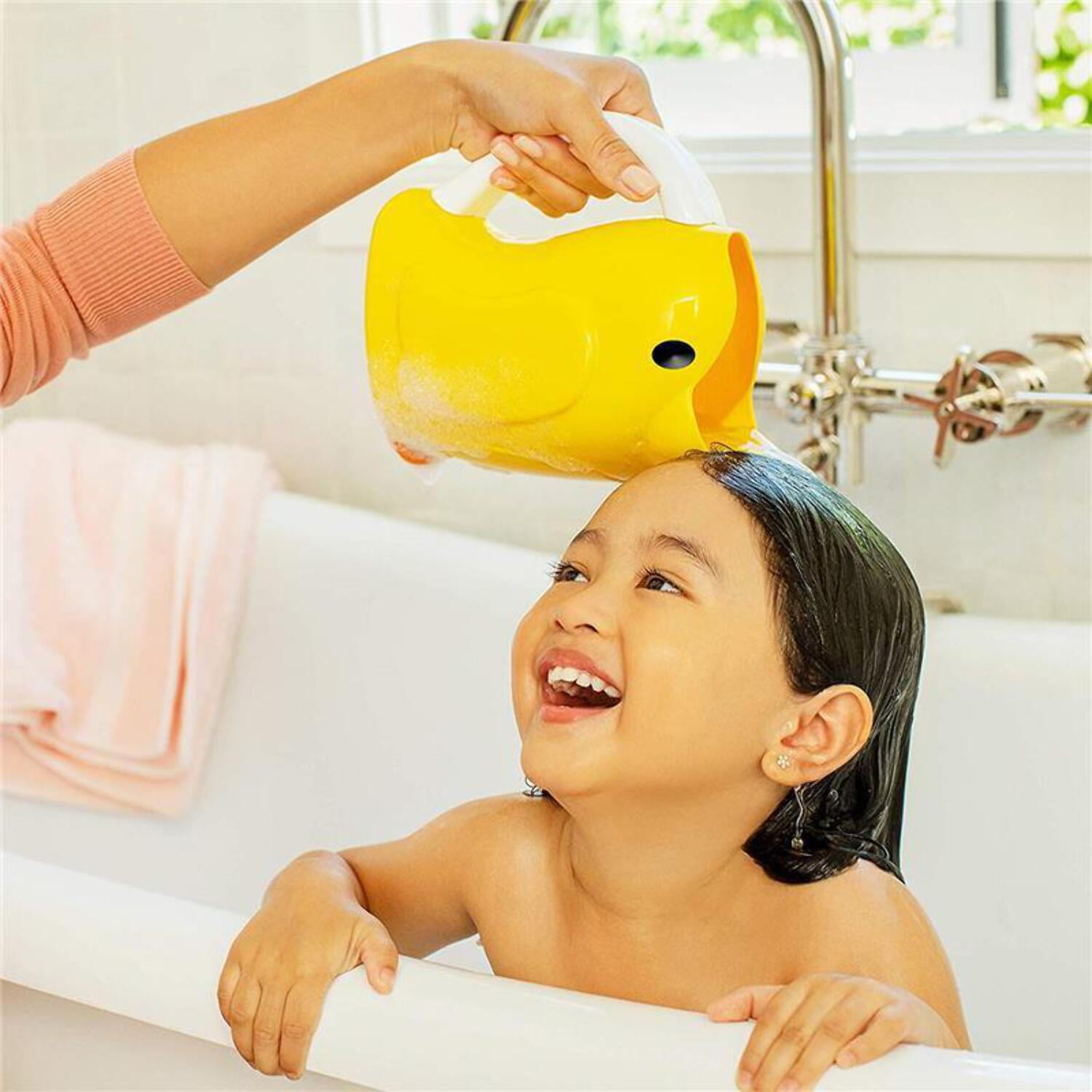 Munchkin® Duckling™ Infant and Toddler Shampoo Bath Rinser, Yellow Duck, Unisex