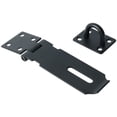 thumbnail image 1 of Cerradura de puerta con cierre de candado y tornillos para puerta, muebles, gabinete, cajón, alacena y jardín, 4 pulgadas, acero inoxidable con acabado negro mate brillar Electrónica, 1 of 5