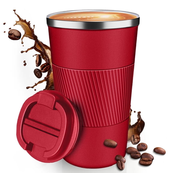 JOGGEIL Insulated Travel Coffee Cup with Leak Proof Lid,To Go Camping Stainless Steel Vacuum Coffee Mug, Reusable Coffee Tumblers Hot & Cold Drinks Gifts Multiple Sizes and Colors