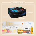 thumbnail image 7 of KUIFORTI Galaxy Wolves Lunch Bag Insulated Lunch Pouch Reusable Food Container Travel Hiking Camping Handbag with Pocket, 7 of 7