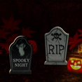 thumbnail image 5 of 2 unids/set decoraciones de mesa de madera para Halloween noche espeluznante lápida espeluznante telón de fondo centros de mesa decoraciones para fiestas, 5 of 5