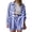 shorts set 47#Blue, variant on Womens Shorts Set Summer Striped Print Button Front Shirts and Drawstring High Waist Shorts Casual Holiday Outdoor Clothing Sets