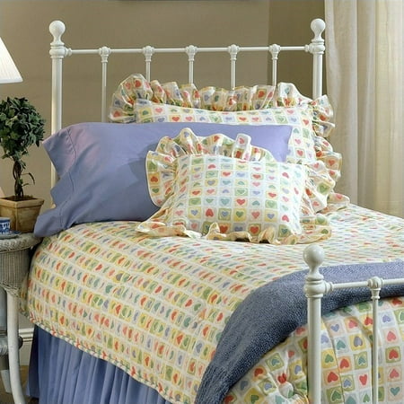 Molly Metal - Hillsdale Molly Metal Headboard in White-Queen