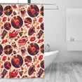 thumbnail image 4 of Zufioo Skull rock record music heart Pattern Shower Curtain 72x72in, Waterproof Curtain for Bathroom-Waterproof, Mildew-proof, Quick-drying,Home Bathroom Supplies-One Size, 4 of 8
