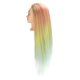 thumbnail image 5 of Cabeza de Maniquí de pelo sintético de alta temperatura, modelo para entrenamiento de peluquería portátil y ligero, 5 of 14