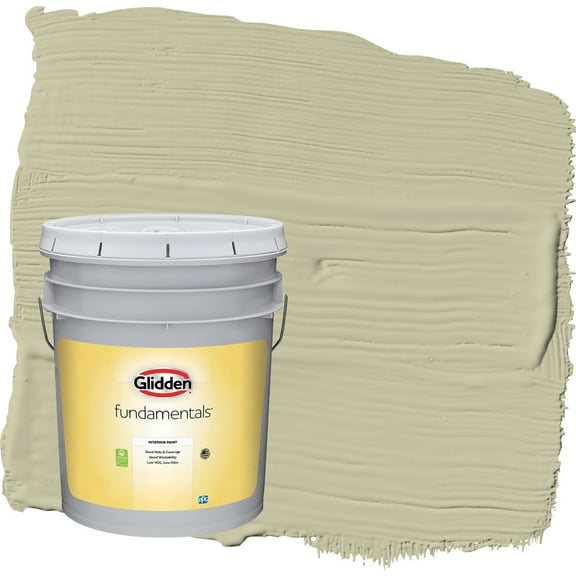 Glidden Fundamentals Northern Landscape / Green Flat Interior Paint, 5 Gallon