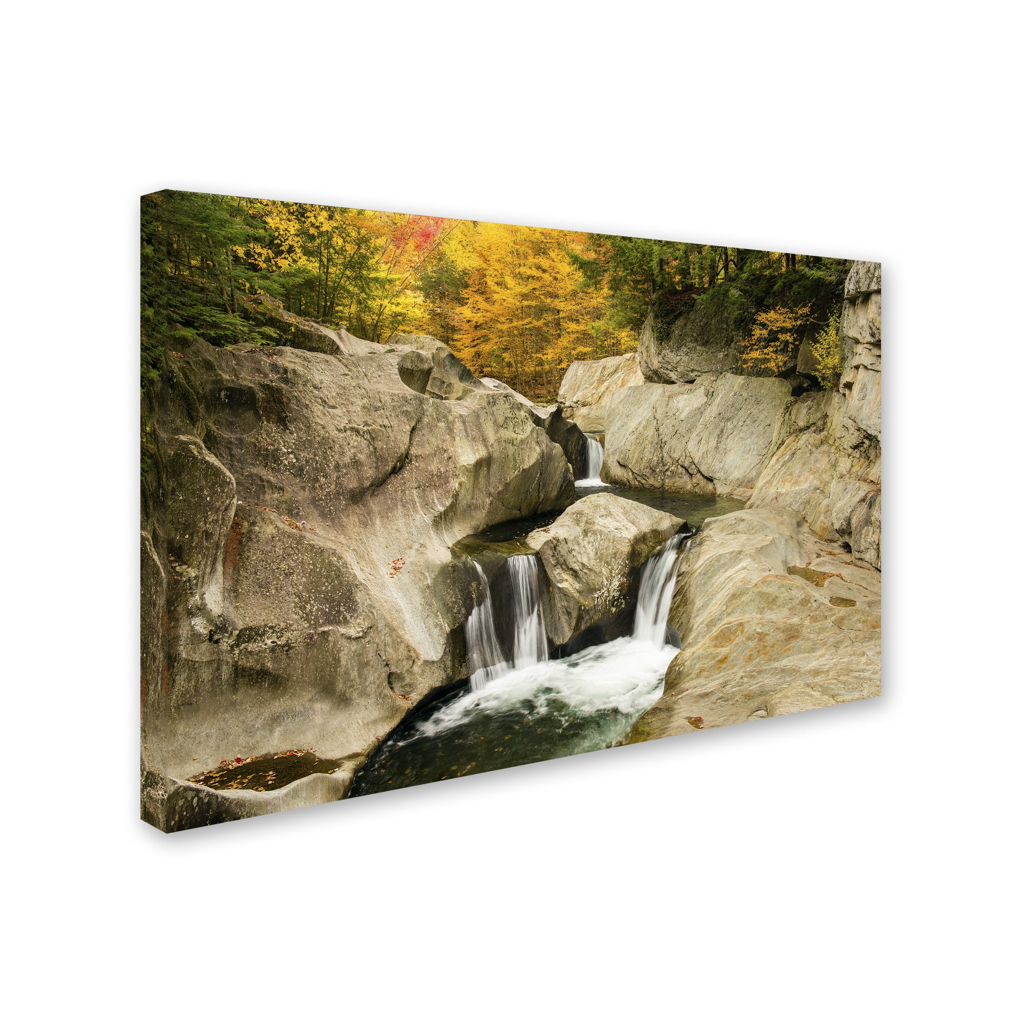 Trademark Fine Art "Fall at the Falls" Canvas Art by Michael Blanchette Photography