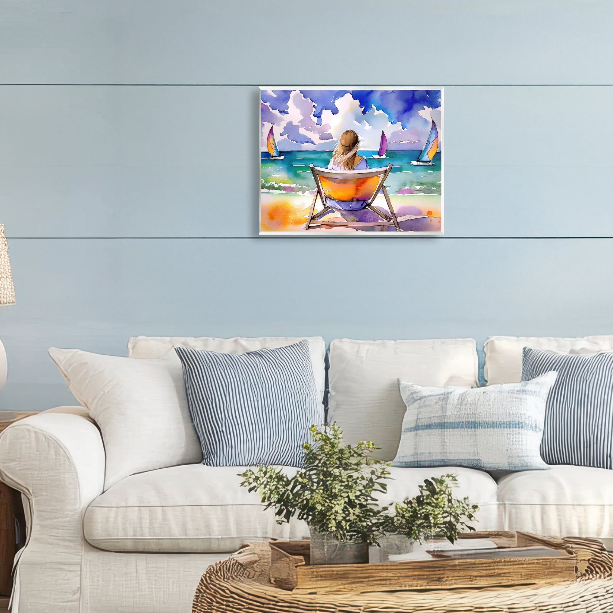 Stupell Industries Front Row to Paradise Wall Plaque Art, design by Shelly Craig